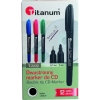 Marker do cd Titanum 2-końcówki, czarny 0,7-4,0mm (T-2232)