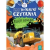 Książeczka edukacyjna Aksjomat Wyrazy i zdania do nauki czytania. Duże litery. Pojazdy budowlane. Ciekawostki dla dzieci.