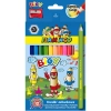 Kredki ołówkowe Flamingo Bigy Jumbo 12 kol.
