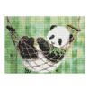 Zestaw kreatywny Diamentowa mozaika 30x40cm Panda w hamaku Flamingo Line (1(43))