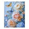 Zestaw kreatywny Diamentowa mozaika 30x40cm Róże z motylami Flamingo Line (12)