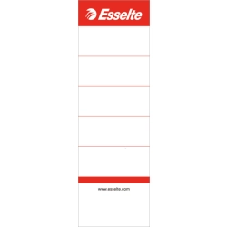 Etykiety opisowe do segregatora biały [mm:] 50x158 Esselte (810801)
