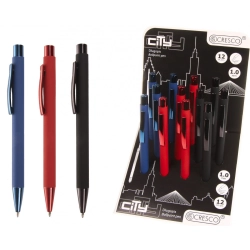 Długopis Zenith 4 12 SZTUK CITY 59074642232663 wkład niebieski 1,0mm Cresco (750035)