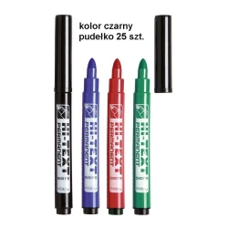 Marker permanentny HI-TEXT wkład czarny 6,0mm okrągła końcówka Fibracolor (580)