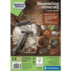 Zestaw kreatywny dla dzieci Naukowa zabawa. Skamieliny i Minerały Clementoni (50866)