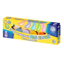 Farby plakatowe pastelowe kolor: mix 20ml 12 kolor. Astra (30118001)