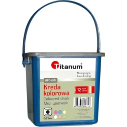 Kreda chodnikowa mix śr. 25mm Titanum (BFC-12BL SQUARE) 12 sztuk