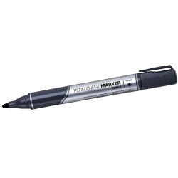 Marker permanentny wkład czarny 2,0mm okrągła końcówka Rystor