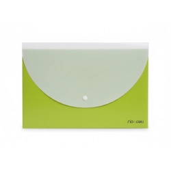 Teczka plastikowa na zatrzask RIO RÓŻOWA 5902315578593 A4 zielony 180 mic. Deli (E38977_GREEN)