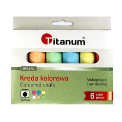 Kreda chodnikowa mix śr. 25mm Titanum (BFC-6AL) 6 sztuk