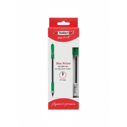Długopis żelowy MAX WRITER GEL zielony 5902315579248 wkład zielony 0,7mm Todays (79248)