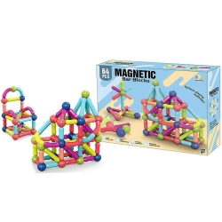 Klocki magnetyczne 64 elementy Adar (606739)