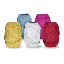 Wstążka jumbo brokatowe 10x20 [mm x m] mix (5660236)