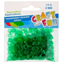 Cekiny zielony transparentny 14g Mega Creative (439329)