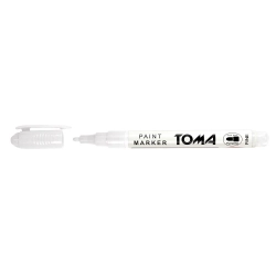 Marker olejowy biały wkład biały 1,5mm okrągła końcówka Toma (To-441 7 2)