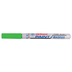 Marker olejowy średni zielony wkład zielony 1-1,5mm okrągła końcówka Snowman