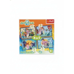 Puzzle Zootopia 4w1 4w1 el. Trefl (34677)