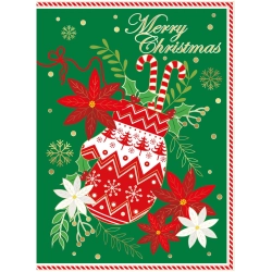 Kartka składana B6 BN SWIATECZNA REKAWICA MERRY CHRISTMAS Henry (5905701480548)