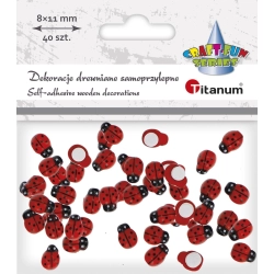 Ozdoba drewniana Craft-Fun Series biedronki Titanum (WDC640)