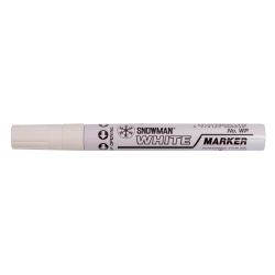 Marker olejowy gruby biały wkład biały 1,5-3,00mm okrągła końcówka Snowman