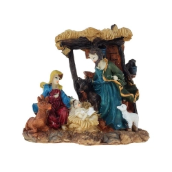 Ozdoba świąteczna szopka betlejemska 15x13x6cm Adar (596528)
