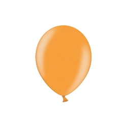 Balon gumowy metalizowany 100 szt pomarańczowy metaliczny Partydeco (12m-081)