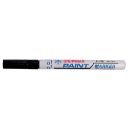 Marker olejowy średni czarny wkład czarny 1-1,5mm okrągła końcówka Snowman