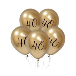 Balon gumowy Beauty&Charm Numer 40, platynowe złoty 12cal Godan (GZ-Z405)