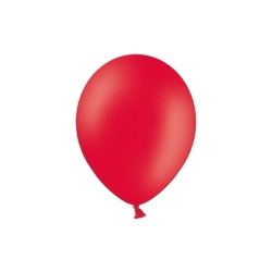 Balon gumowy pastelowy 100 szt czerwony 12cal Partydeco (12P-001)