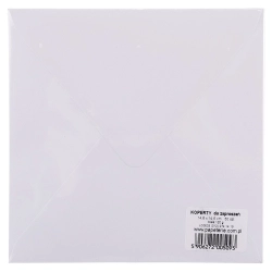 Koperta CD 14,6X14,6 biała 120g biała [mm:] 146,5x146,5 Logos 1 sztuk
