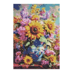 Zestaw kreatywny Diamentowa mozaika 30x40cm Jesienny bukiet Flamingo Line (11)