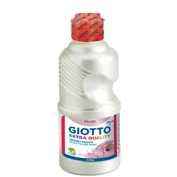 Farba tempera Giotto Pearl kolor: biały 250ml 1 kolor. (531301)