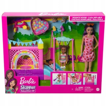 Lalka Barbie Skipper opiekunka, plac zabaw (HHB67)