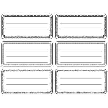 Naklejka (nalepka) Flamingo na zeszyt/etykieta biało-czarna 35x73mm (432670)