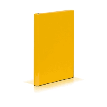 Teczka z szerokim grzbietem na rzep VauPe Caribic 2 A4 kolor: żółty [mm:] 20 (343/28)