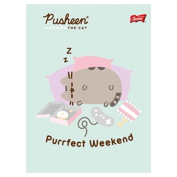 Zeszyt Unipap Pusheen A5 32k. 70g linia kolor