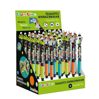 Długopis Bambino Bambino Premium wymazywalny chłopcy 36 szt displ niebieski (5903235657726)