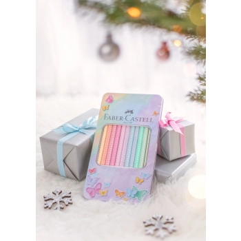 Kredki ołówkowe Faber Castell Sparkle pastelowe 12 kol. (201910 FC)