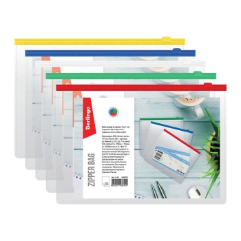 Teczka plastikowa na suwak Berlingo B6 kolor: mix 150 mic. (260462)