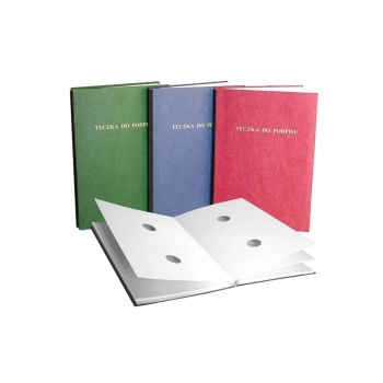 Teczka do podpisu Delfin A4 - czarny 15k.