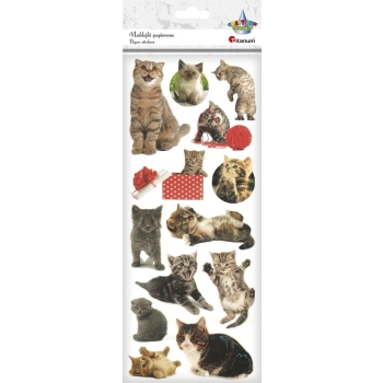 Naklejka (nalepka) Titanum Craft-Fun Series papierowe koty (1004323-3)