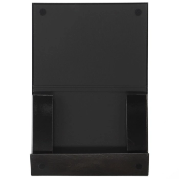 Teczka z szerokim grzbietem na rzep VauPe CARIBIC2 skrzydłowa A4 kolor: czarny (343/02)