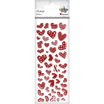Naklejka (nalepka) Titanum Craft-Fun Series Serca (JYG04)
