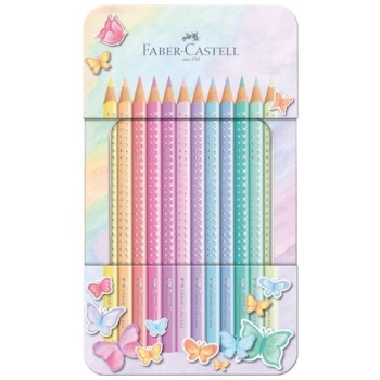 Kredki ołówkowe Faber Castell Sparkle pastelowe 12 kol. (201910 FC)
