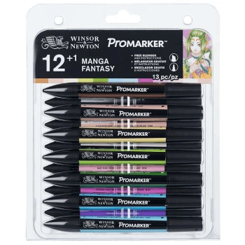 Marker specjalistyczny Winsor Zestaw 12+1 kolory Promarker Manga Fantasty (0290142)