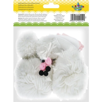 Naklejka (nalepka) Titanum Craft-Fun Series Wielkanoc zestawy do złożenia Króliki z pomponów (7529)