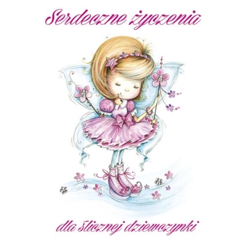 Kartka składana Pol-mak Imieniny B6 (B6LUX)