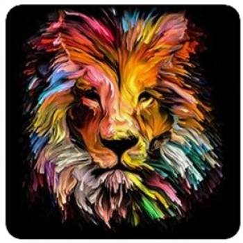 Zestaw kreatywny Norimpex Diamentowa mozaika lew portret 40x30cm (NO-1007056)