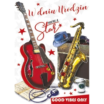 Kartka składana Pol-mak Imieniny B6 (B6LUX)