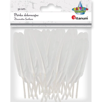 Piórka Titanum Craft-Fun Series białe 50 szt (lotki)